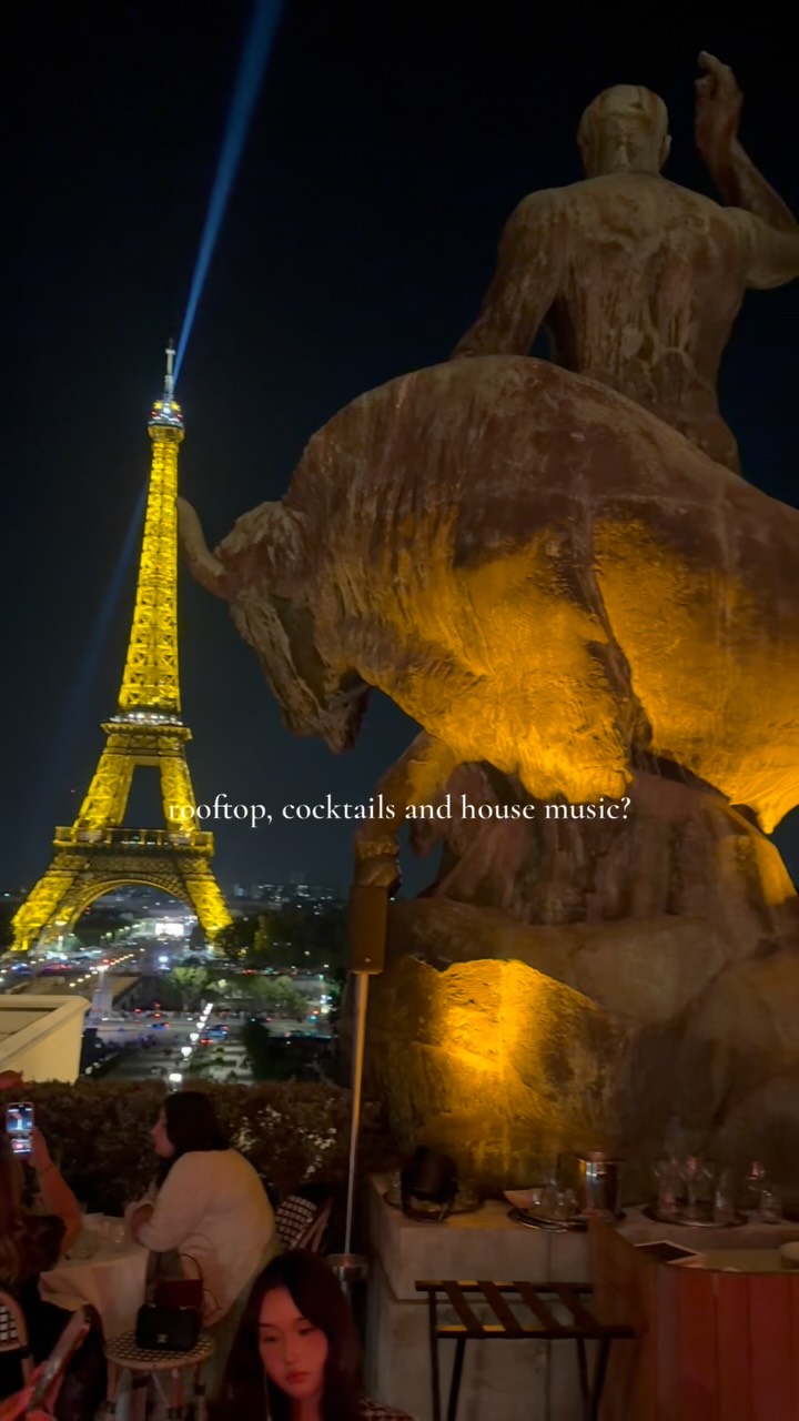 Paris Rooftop Views With Eiffel Tower Sparkle