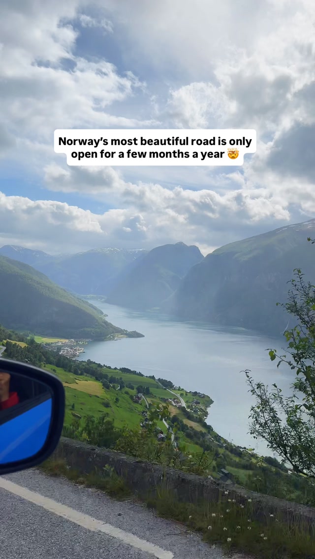 Scenic Views Along Norway's Snow Road