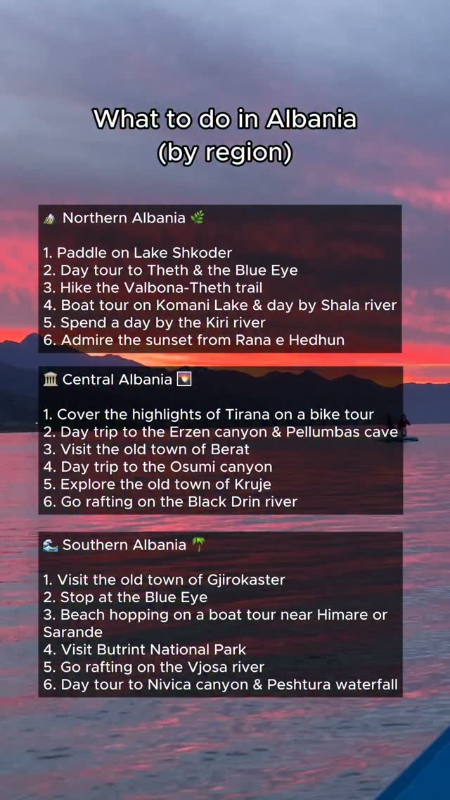 21 Attractions in Albania