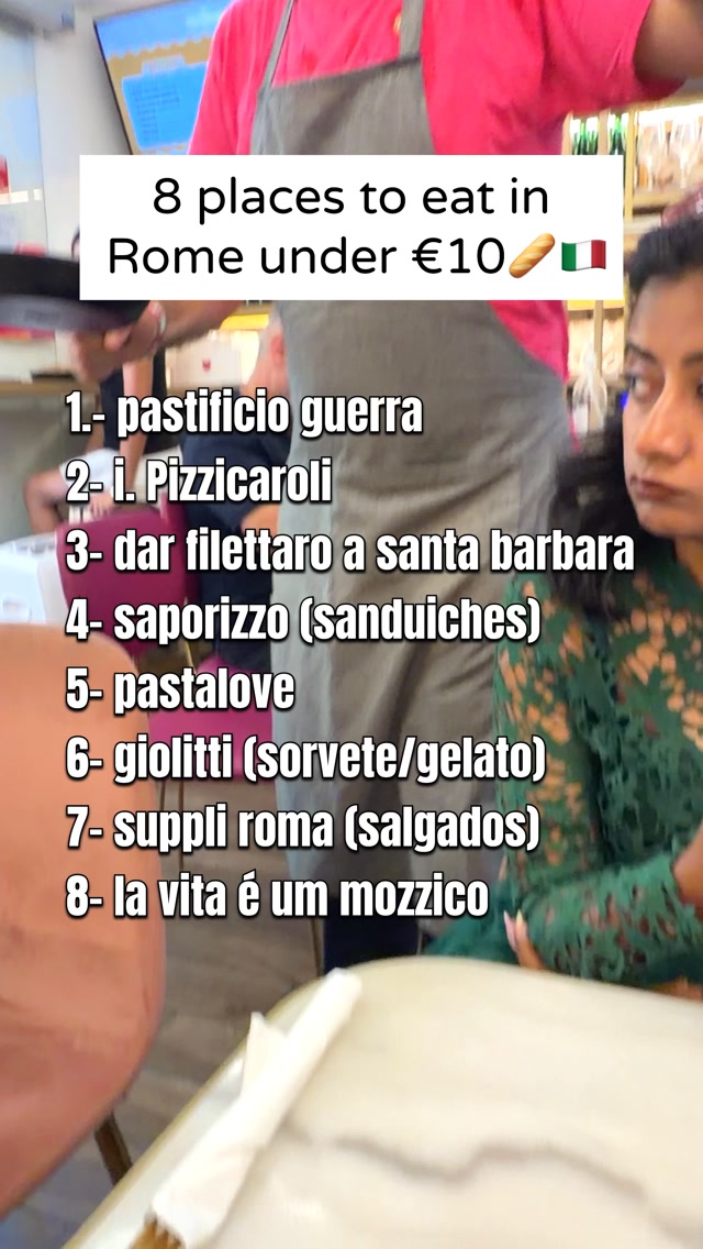 Rome's Iconic Eateries And Dessert Spots