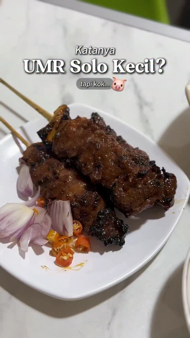 Solo Pork Satay And Unique Krenengseng