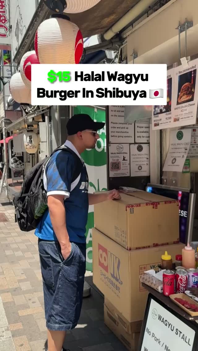 Halal Wagyu Burgers Near Shibuya Crossing