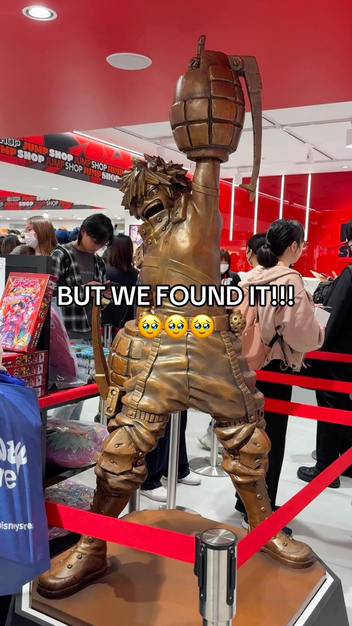 Jump Shop Locations Feature Bakugou Statue