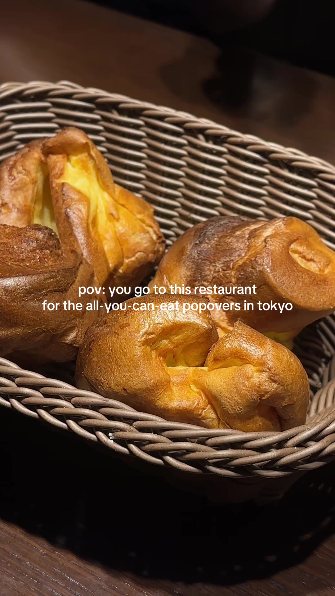 Kagurazaka Italian Bistro Serves Popovers