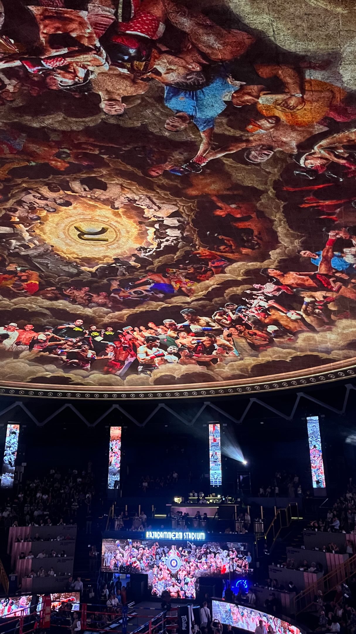 Rajadamnern Stadium: Muay Thai Fights and Projections