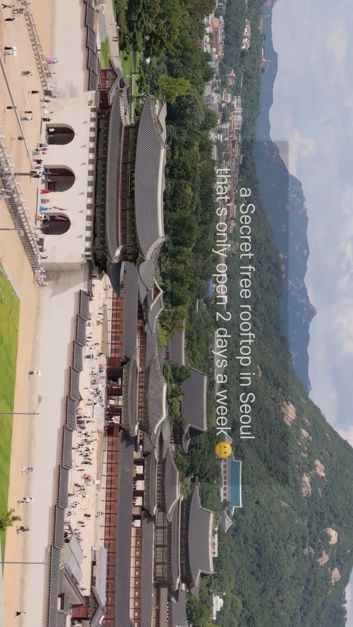 Seoul Rooftop Views Of Gyeongbokgung Palace