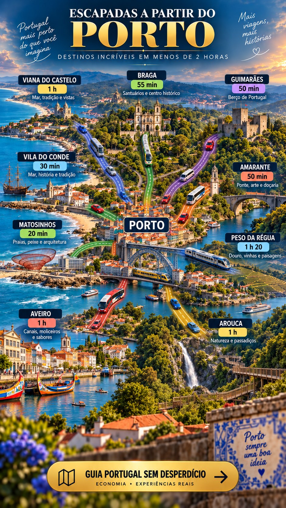 Explore Destinations Near Porto