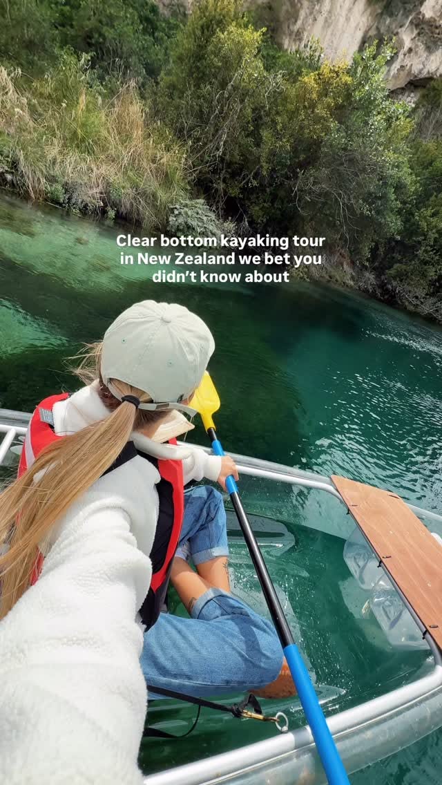 Clear Bottom Kayaking Near Hot Pools and River