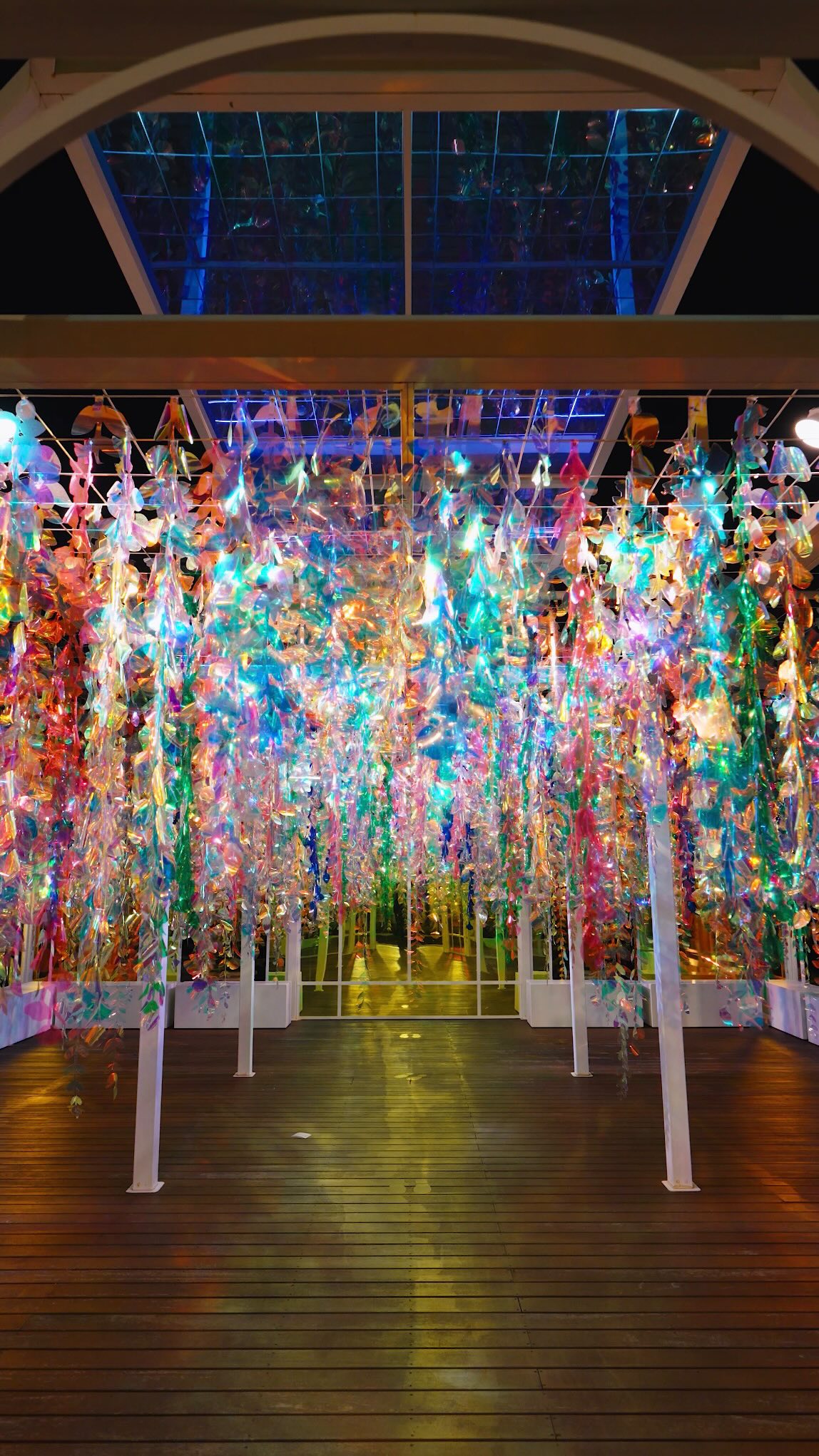 Shinsegae Gangnam Rooftop Garden's Night Light Display