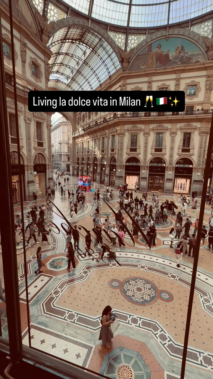 Milan's Historic Shopping Arcades And Cafes