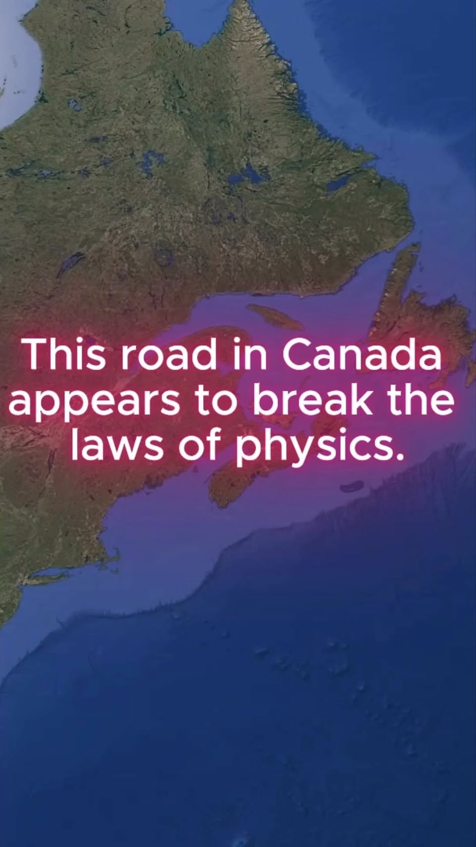 Canadian Road Where Cars Seemingly Roll Uphill