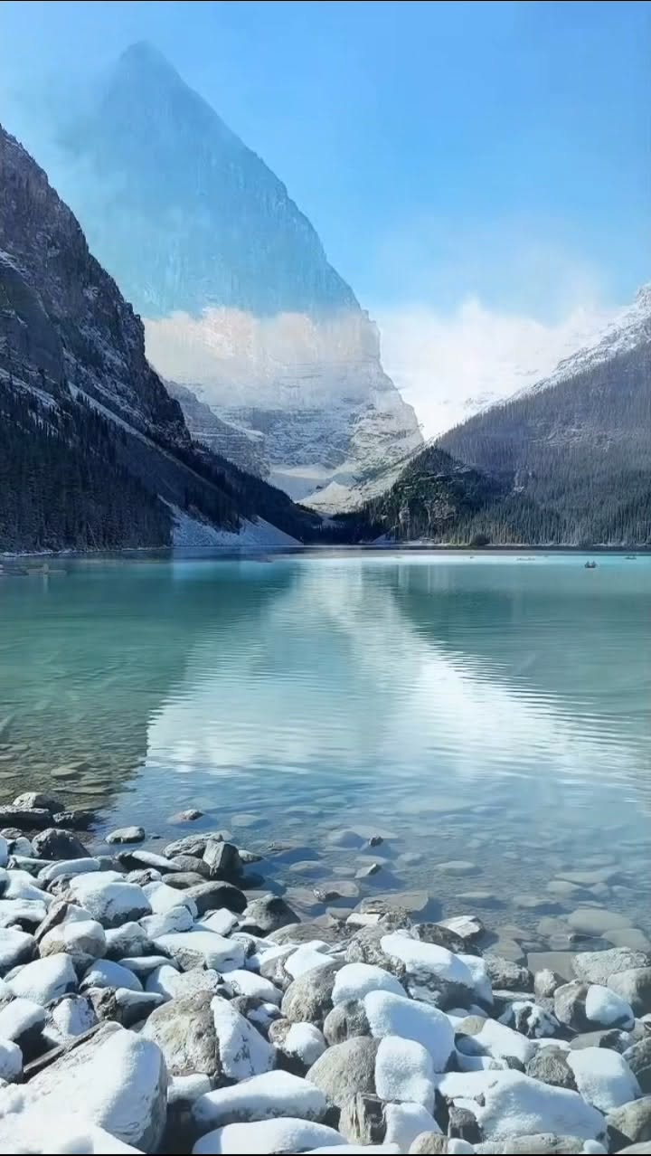 Glacial Flour Makes Lake Louise Blue