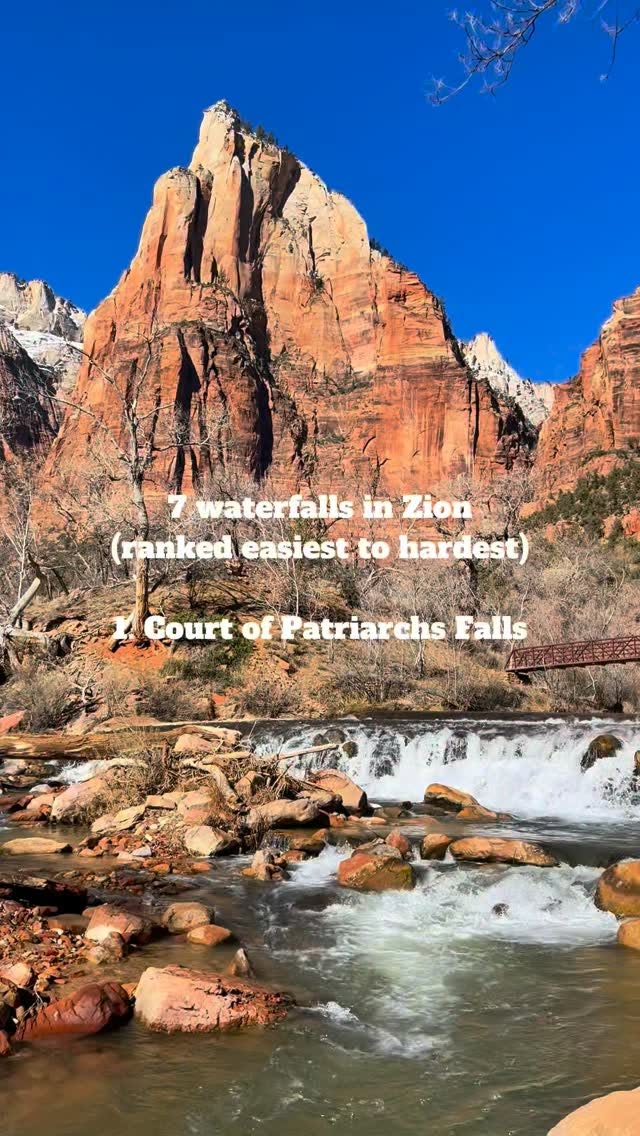 Seven Zion National Park Waterfalls From Easy to Hard