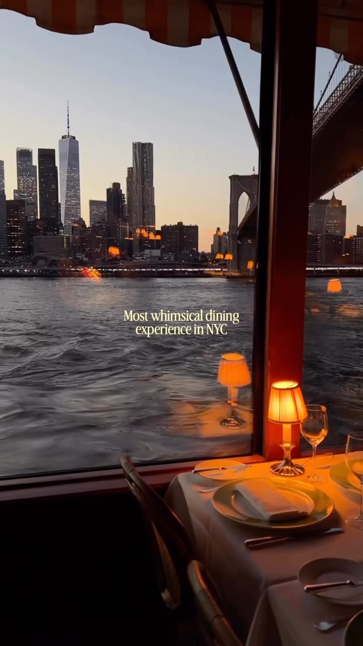 Iconic NYC Views From Brooklyn Bridge And River Café