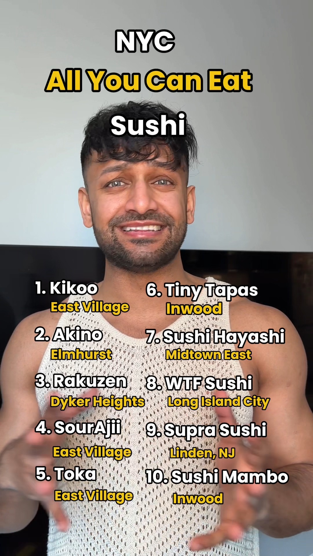 Sushi Restaurants Across New York City