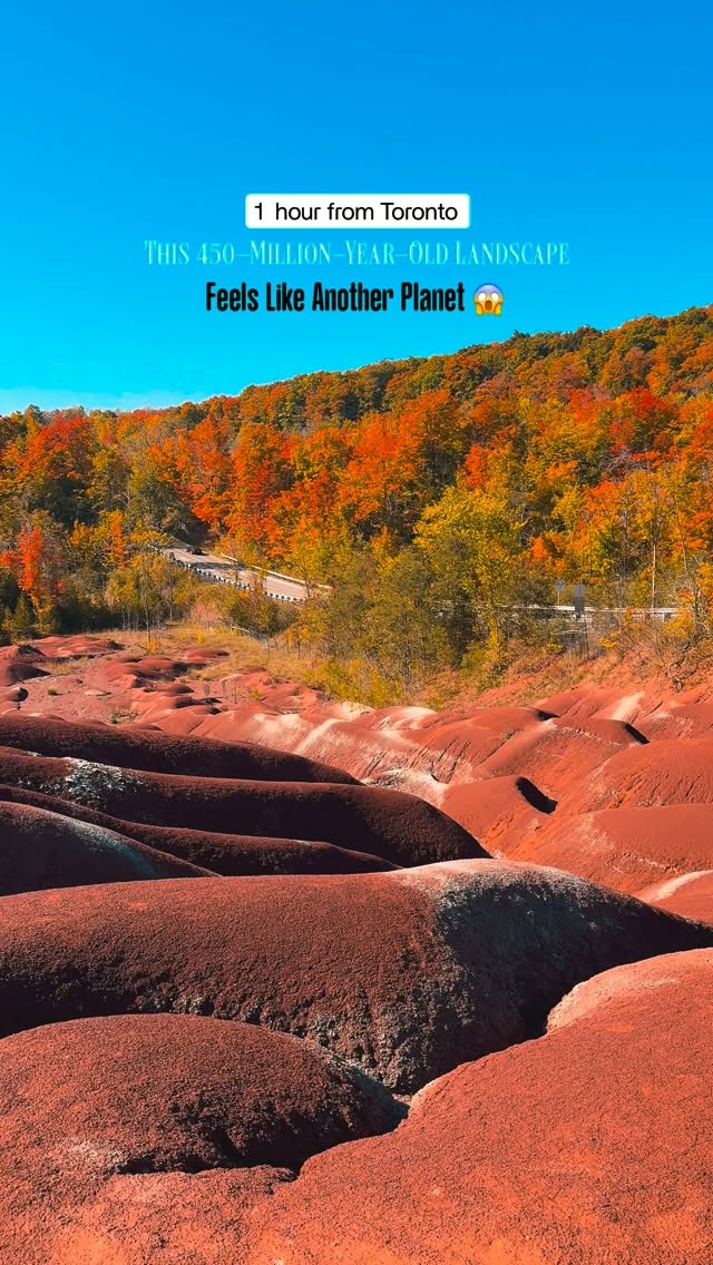 Unique Red Hills Landscape in Ontario