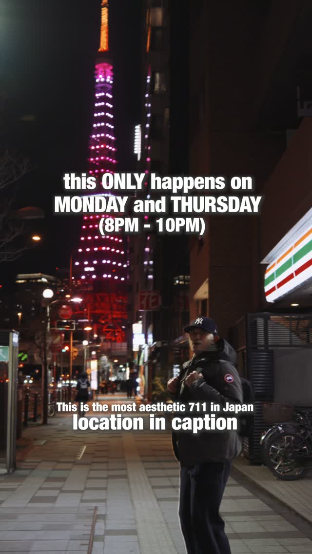 Tokyo Tower Light Show And Nearby Snack Spot