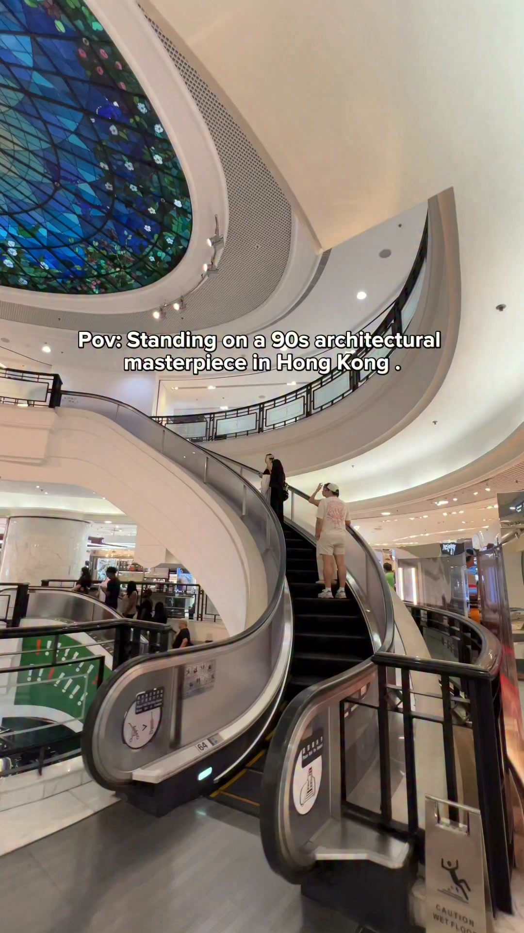 Times Square's Iconic Spiral Escalator