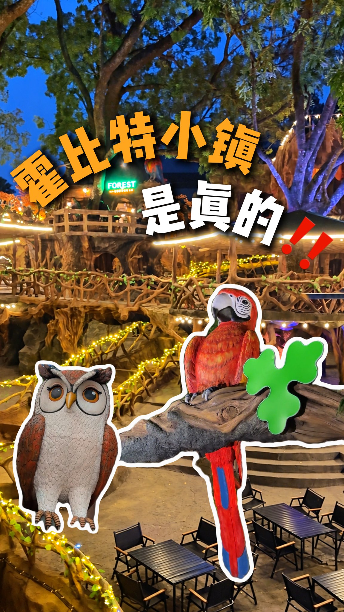 Fantasy Forest Themed Attractions With Dining Options