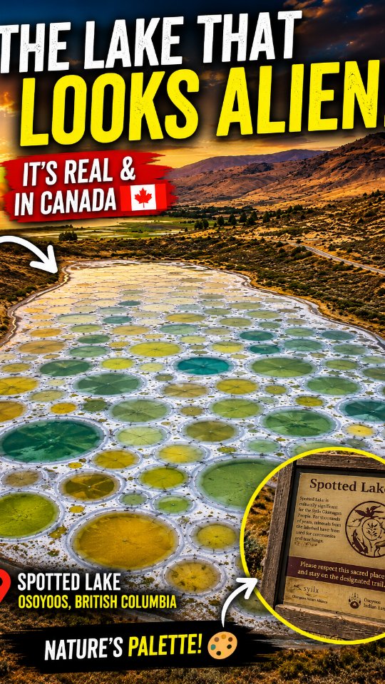 Vibrant Mineral Pools Of Spotted Lake