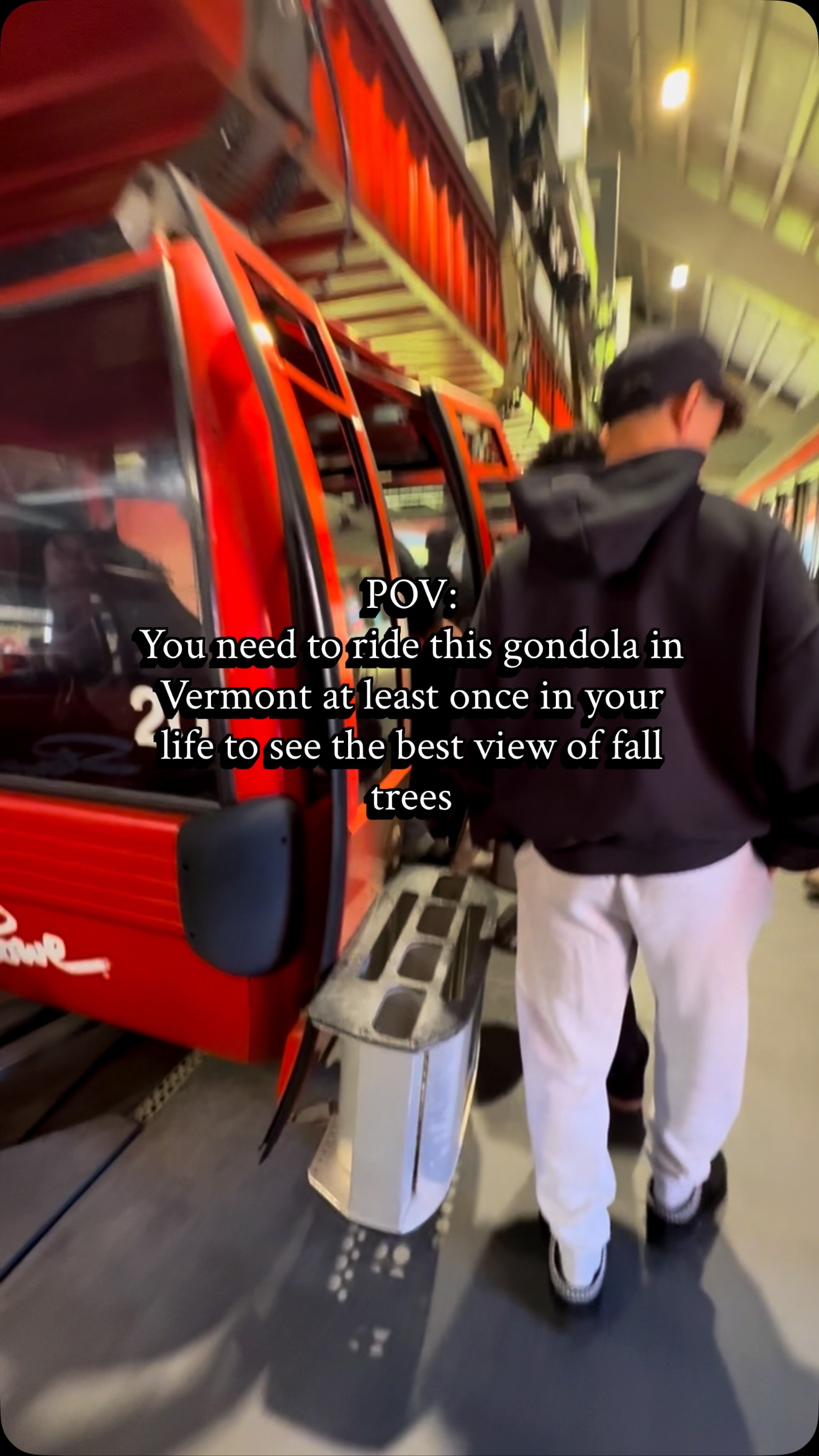 Vermont Fall Foliage Via Stowe's Over Easy Gondola