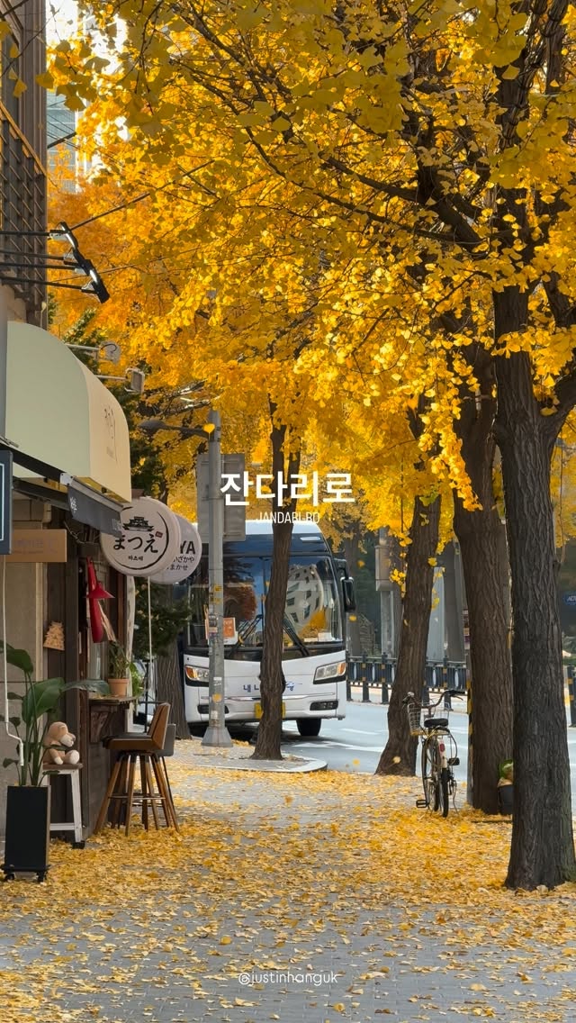 Autumn Streets Near Mangwon Market