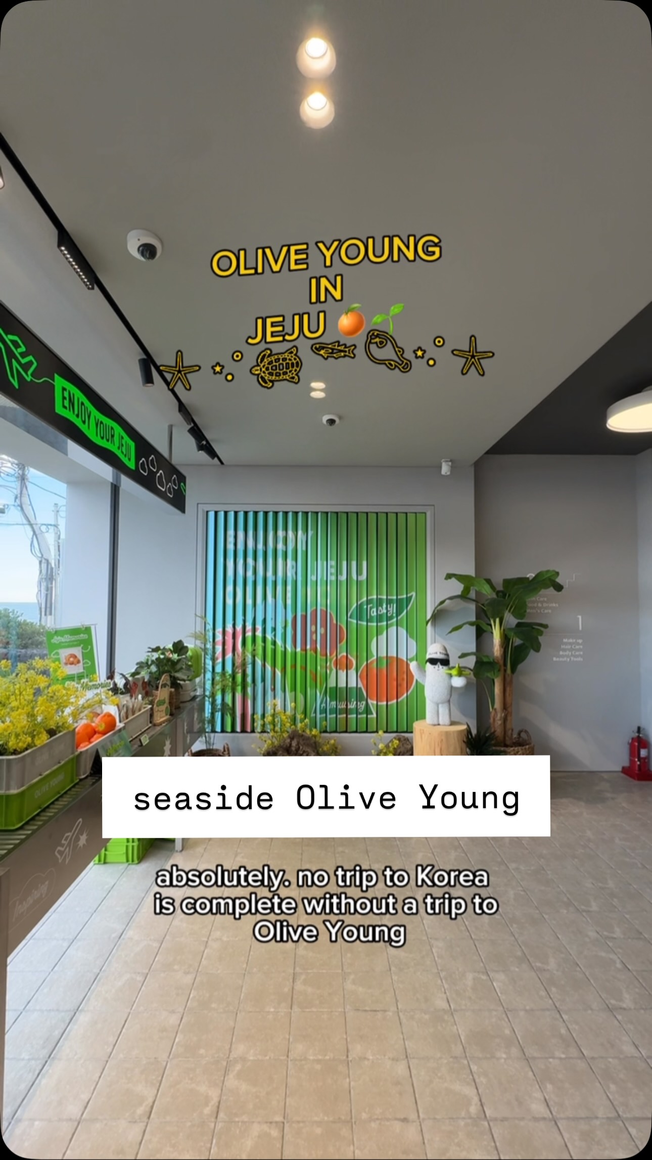 Olive Young Jeju: A Spacious Store with Ocean Views