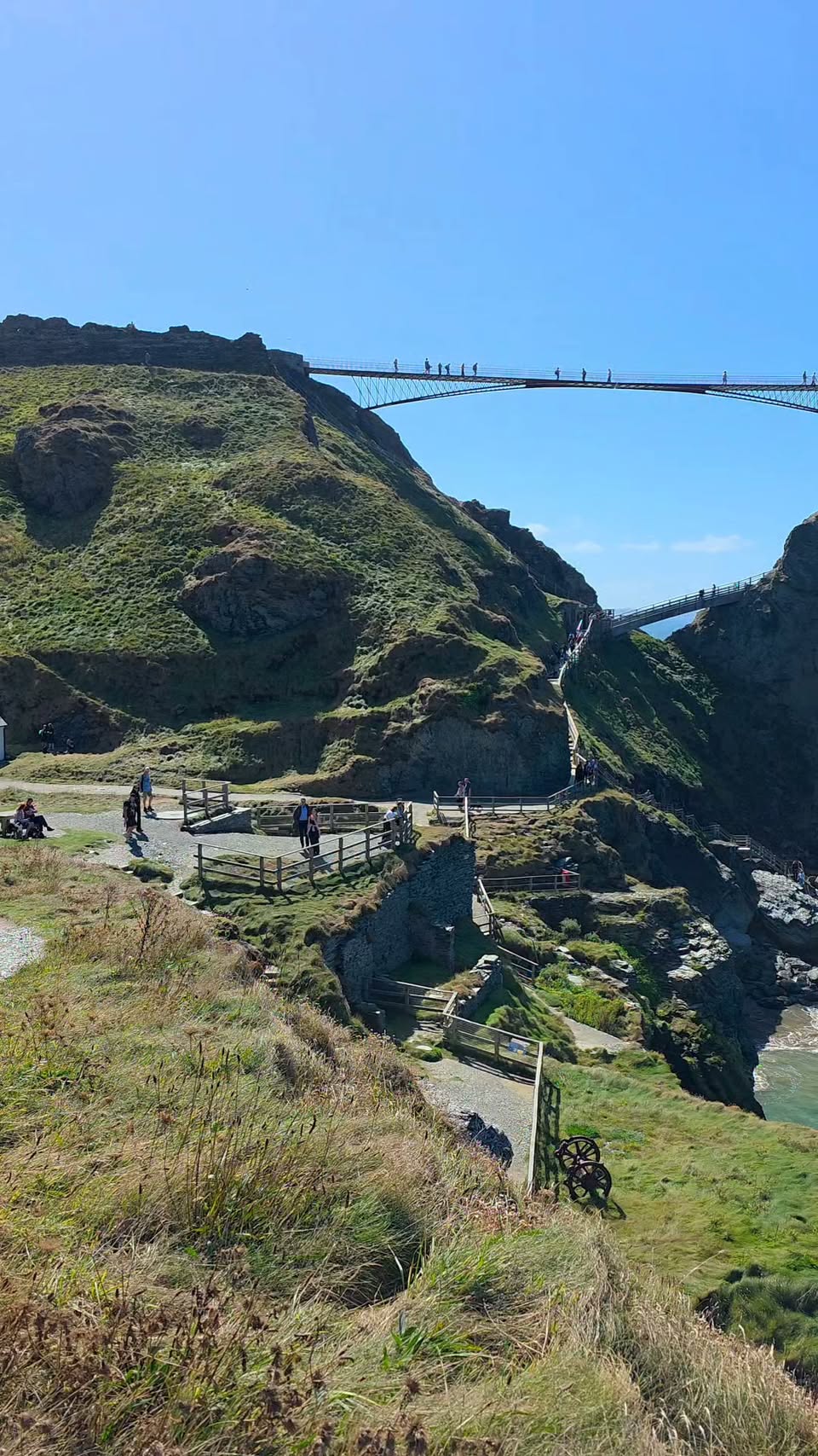 Iconic Views From Tintagel Castle Bridge