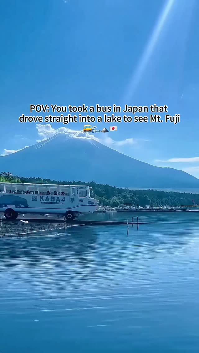 Amphibious Bus Tour Offers Views of Mount Fuji