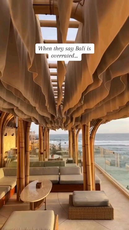 Bali Beach Club With Stunning Sunset Views
