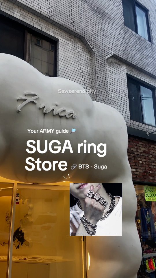 Suga's Iconic Rings Shop Behind BTS Tour Memorabilia