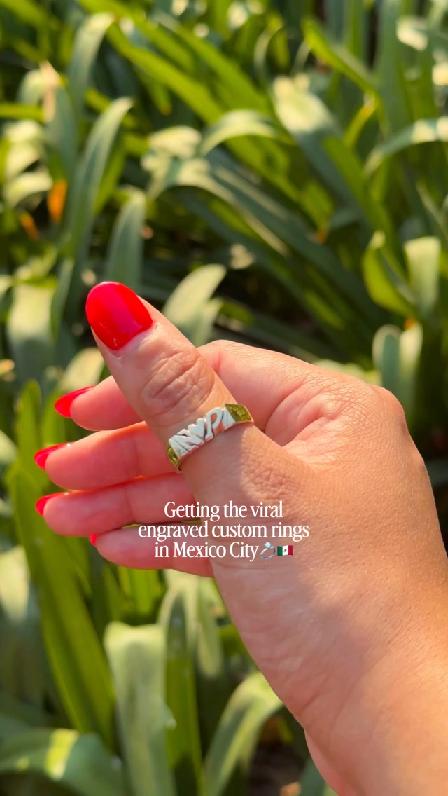 Chapultepec Park Custom Engraved Ring Vendor