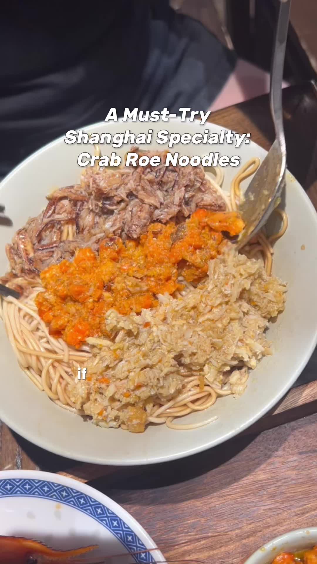 Shanghai Crab Roe Noodles With Chinese-Inspired Desserts