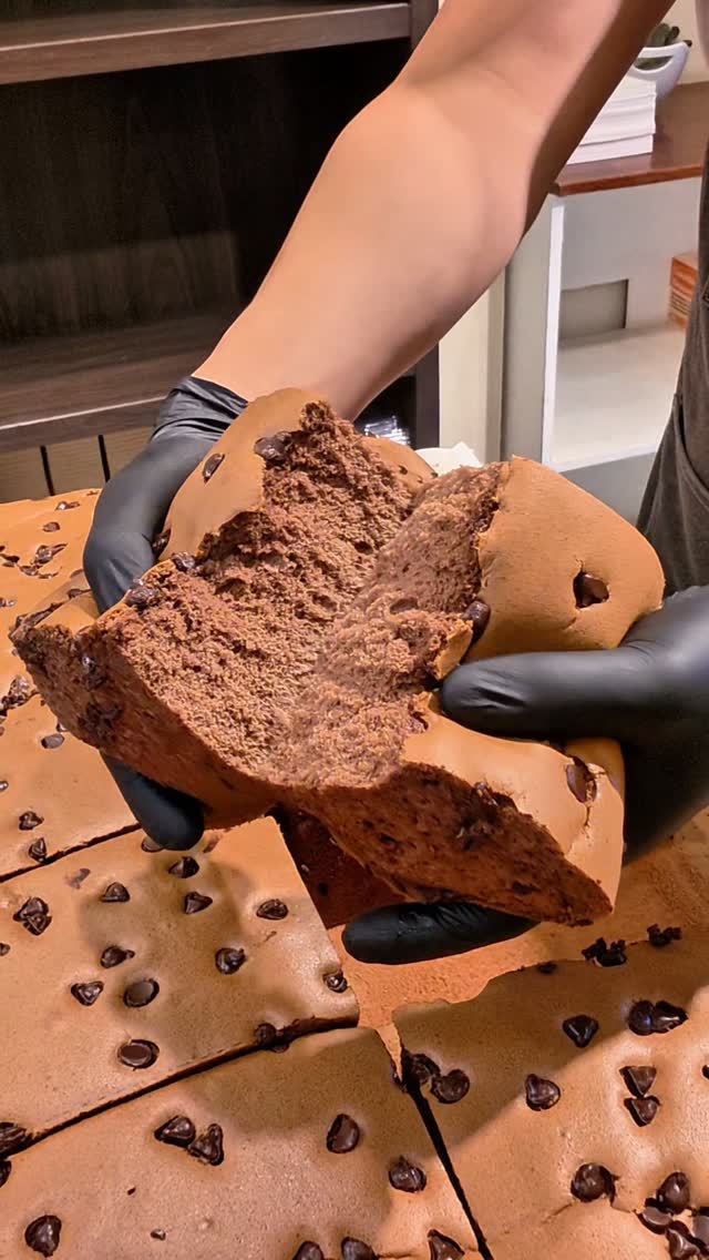 Giant Chocolate Chip Castella Cake Creation