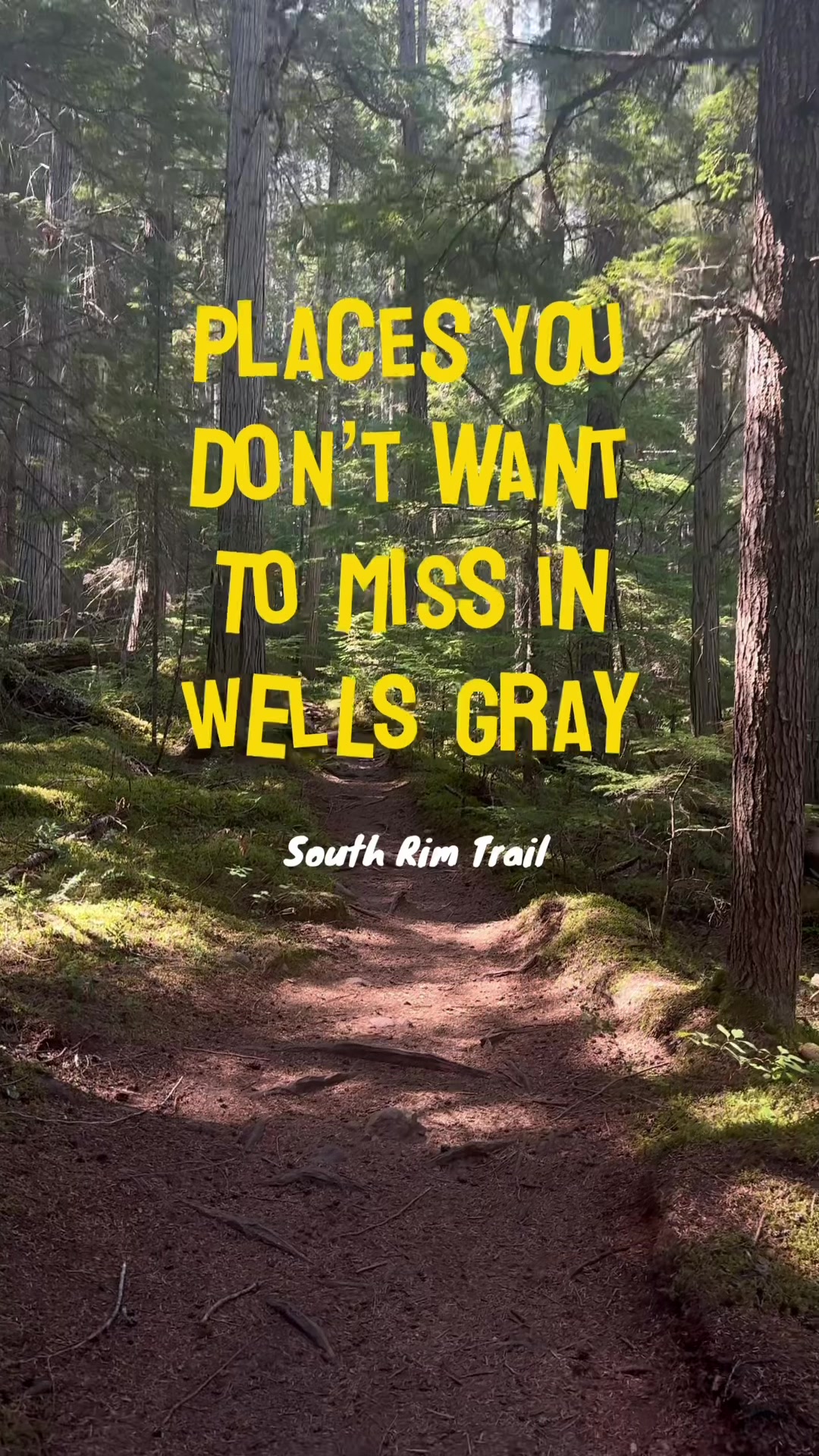 Wells Gray Provincial Park Features Helmcken Falls