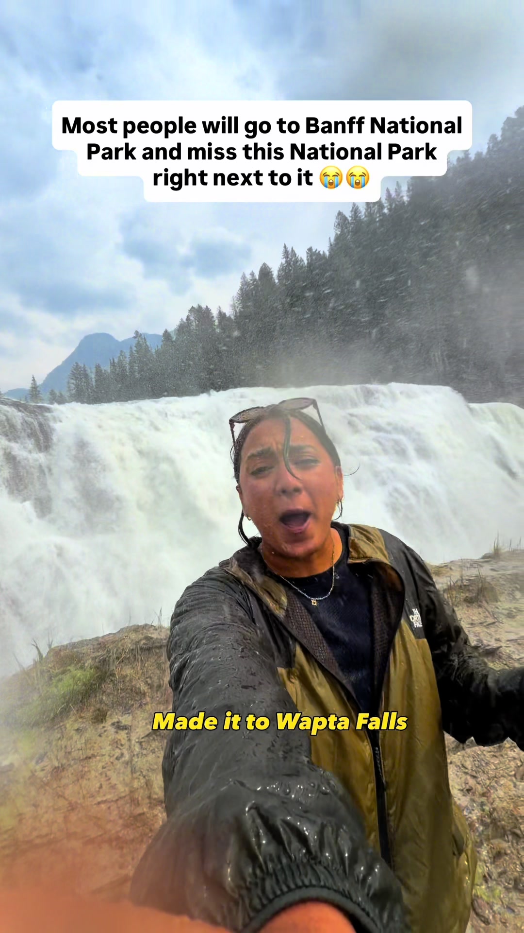 Yoho National Park Waterfalls Near Lake Louise