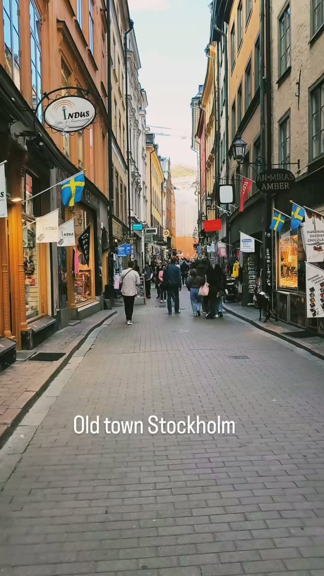 Gamla Stan's Colorful Streets and Cafes