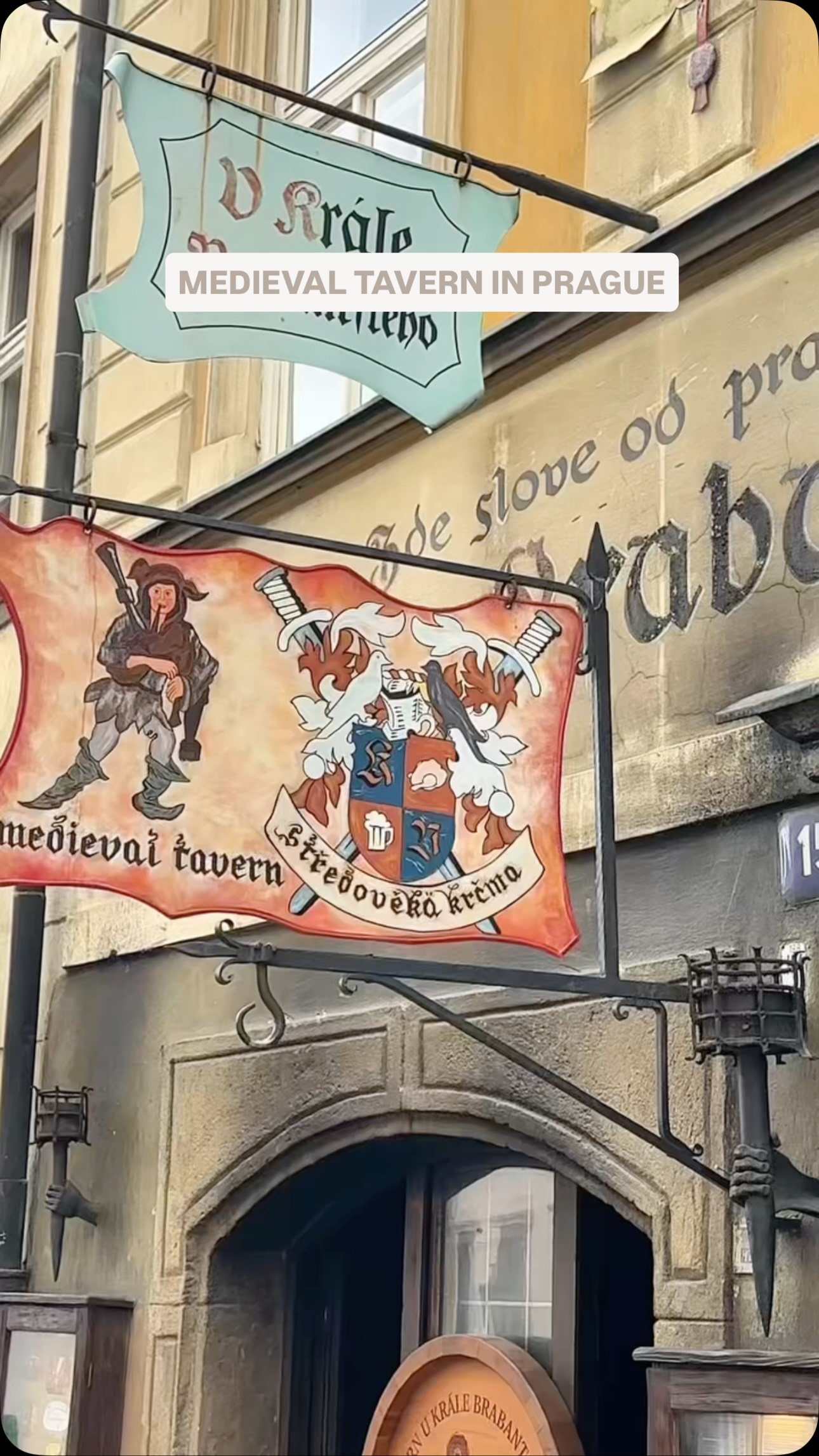 Medieval Prague Tavern Near Prague Castle