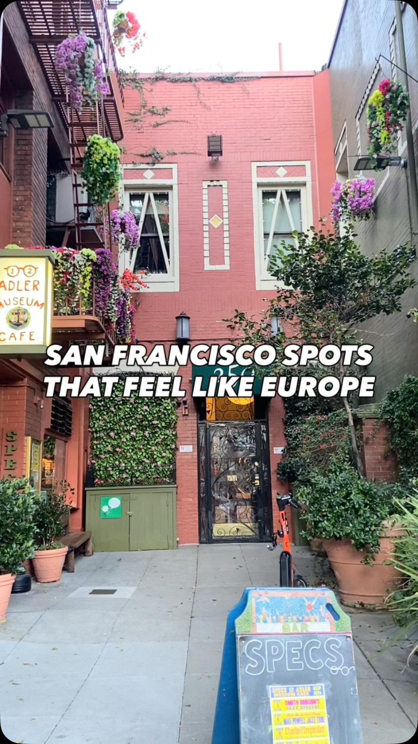 San Francisco Spots With European Ambiance