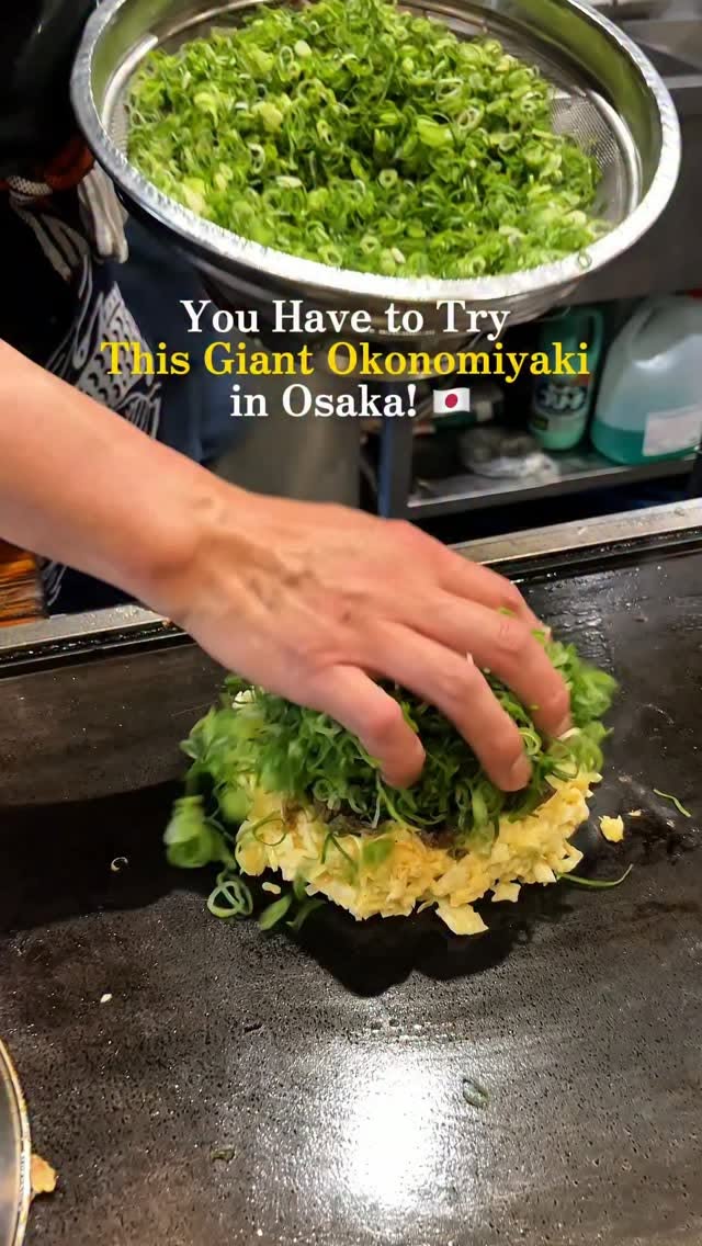 Giant Okonomiyaki and Osaka Eats