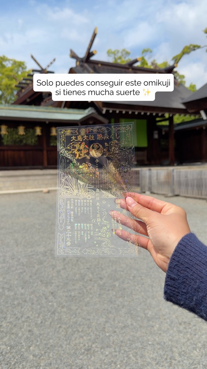 Transparent Omamori and Omikuji at Otori Taisha