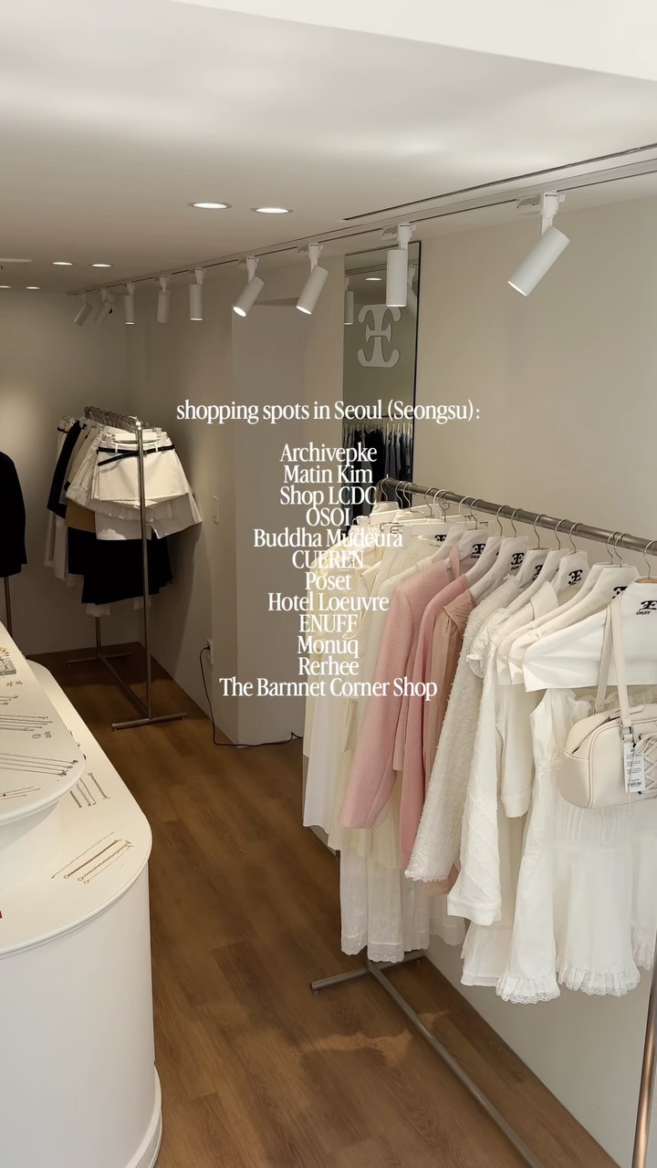 Seongsu Shopping Spots And Stylish Stores