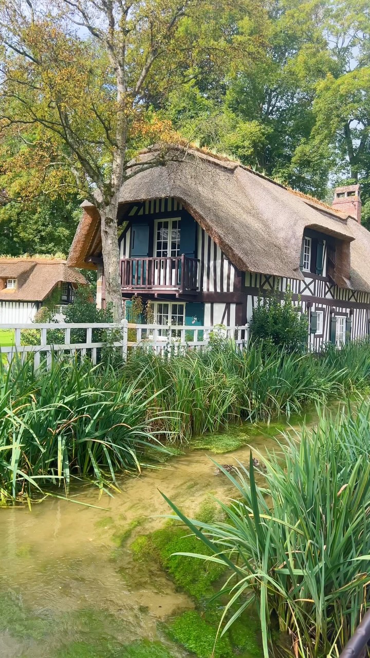 Normandy Village's River, Church, and Mill Charm