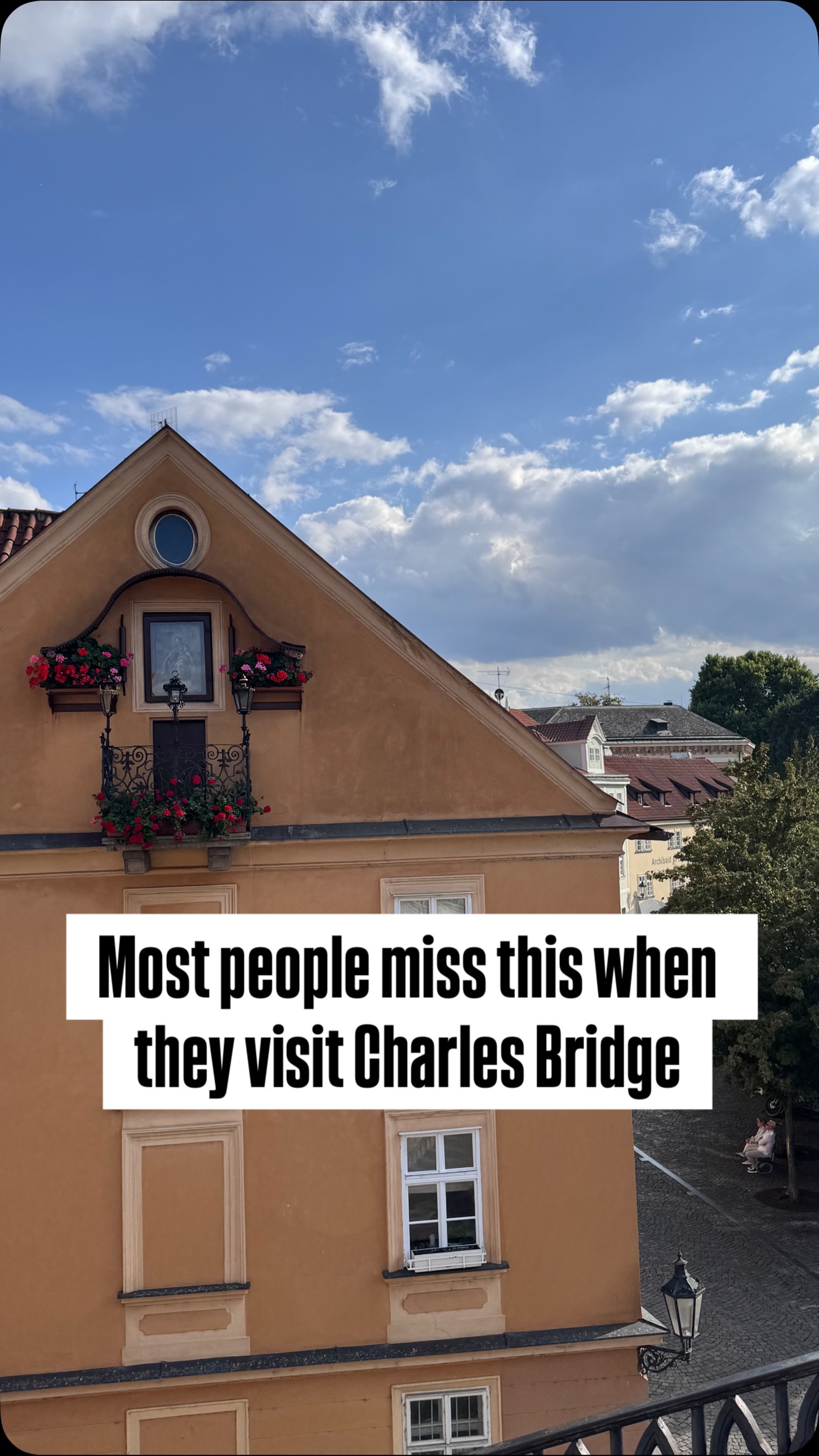 Prague's Charles Bridge Area Hidden Balcony Legends