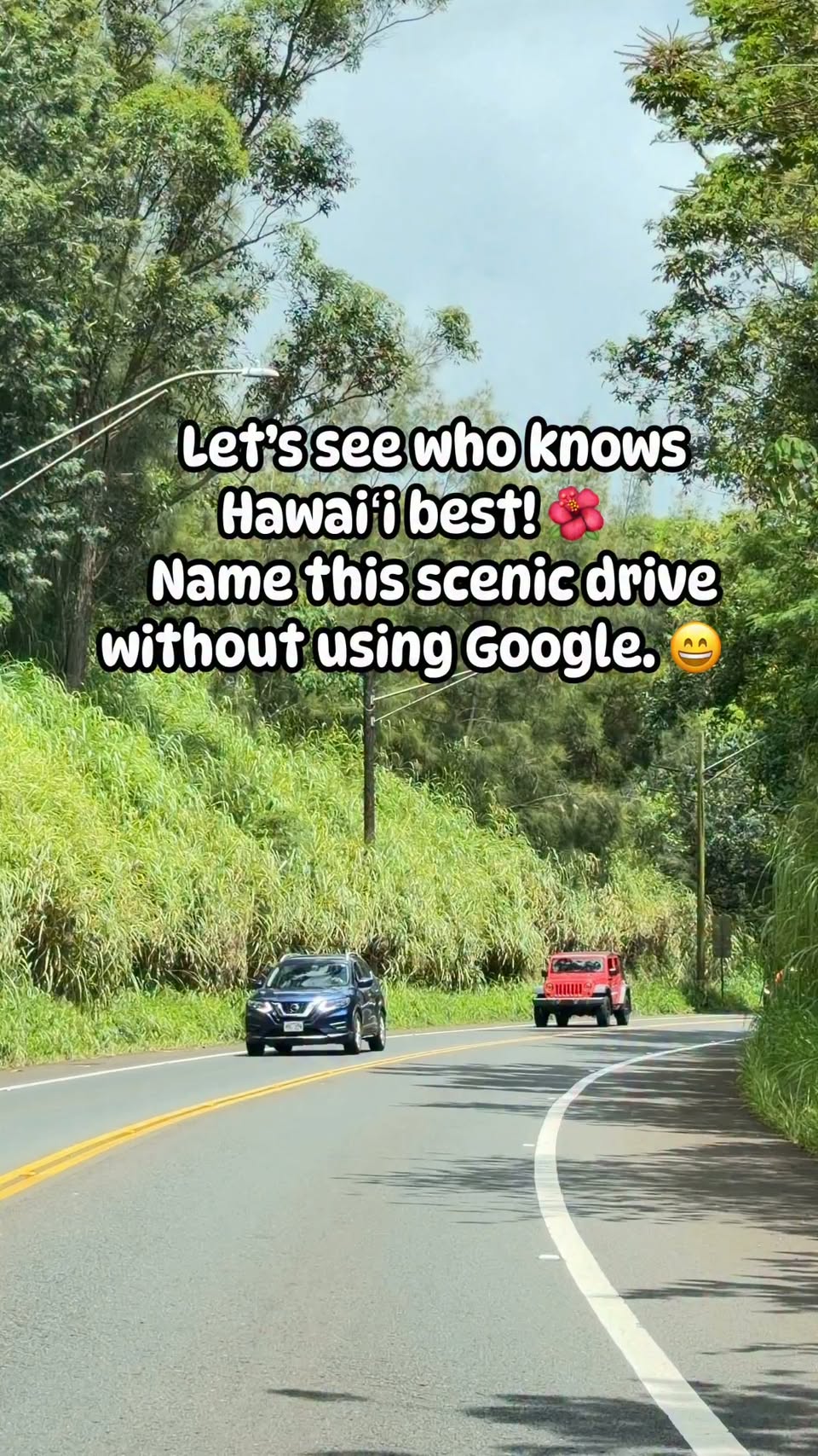 Scenic Hawaiian Drive Along Kamehameha Highway