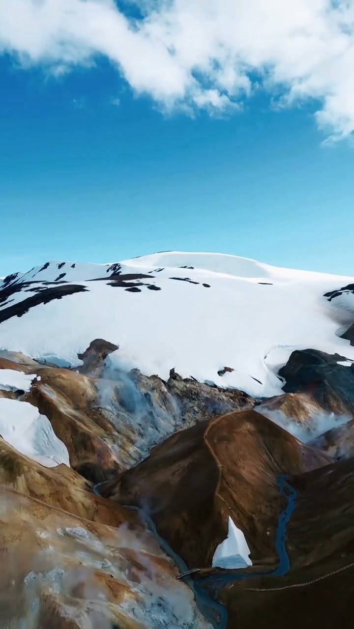 Iceland's Otherworldly Geothermal Mountain Landscapes