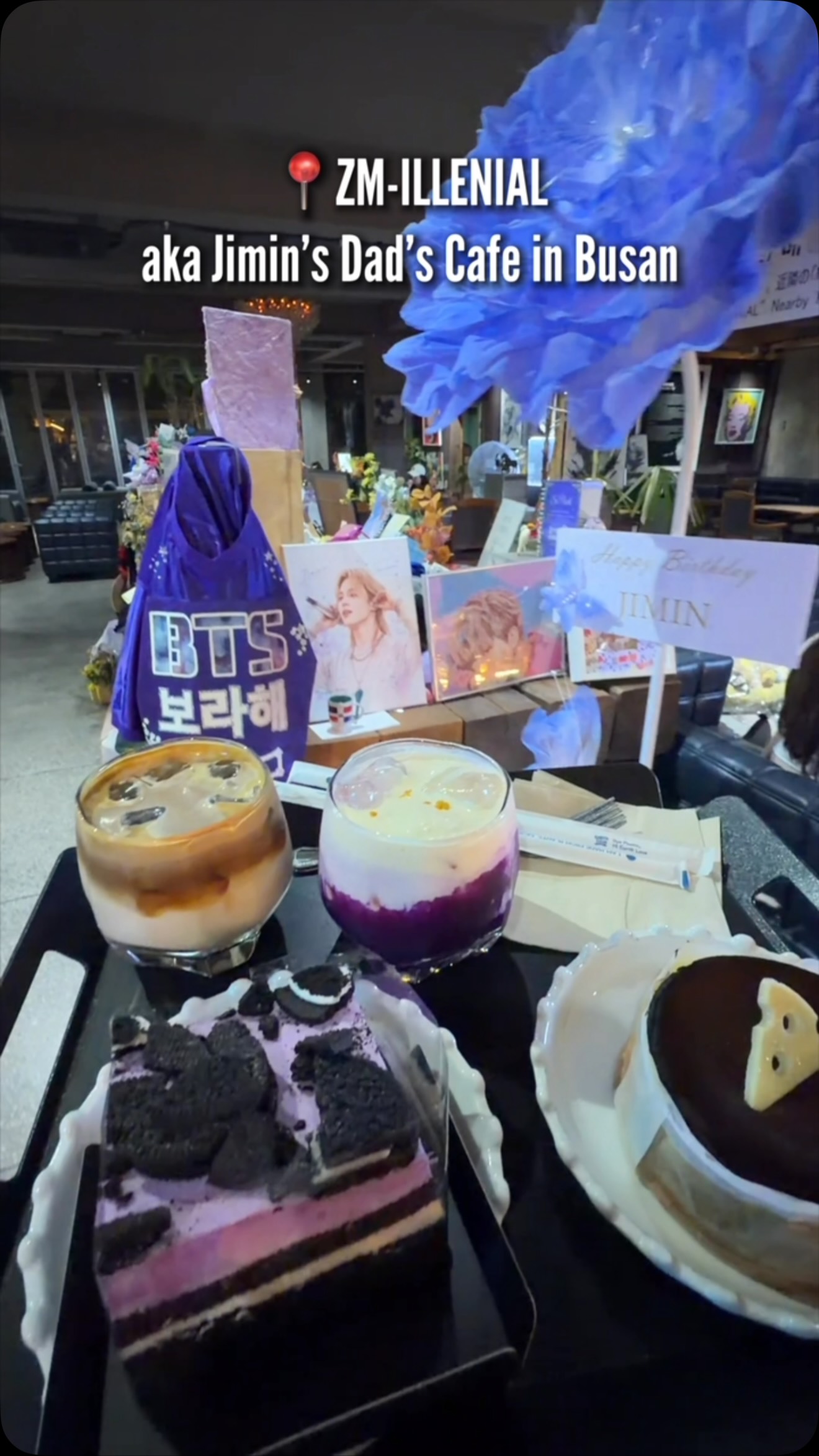 Jimin's Busan Cafe Features ARMY Gifts