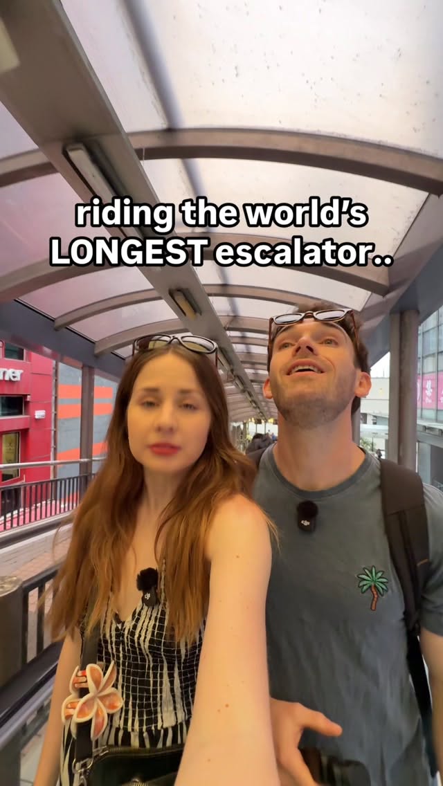 Hong Kong's Longest Escalator Connects Mid-Levels and Market