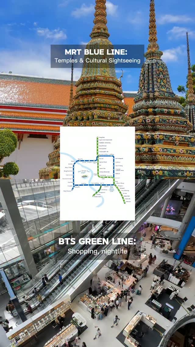 Bangkok's MRT and BTS Lines for Culture and Shopping