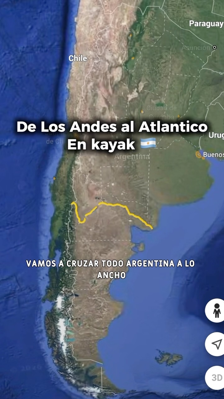 Kayak Expedition From Andes to Atlantic Ocean